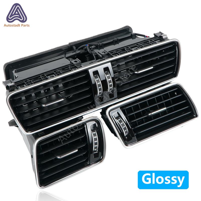 3PCS Center Console Left Right Air Condition Vents For VW Passat B6 B7 CC R36 3AD819728A 3AD819701A 3AD819702A