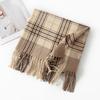 New Korean Imitation Cashmere Scarf High End Versatile Plaid Shawl Couple's Long Winter Warm Scarf