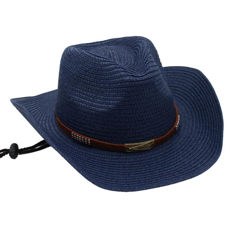 Cowboy Straw Hat Prairie Hat Ethnic Style Beach Hat Riding Hat