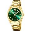 Montre Femme - Festina - F20640-9 - Acier Doré - Cadran Vert - Étanchéité 5 ATM