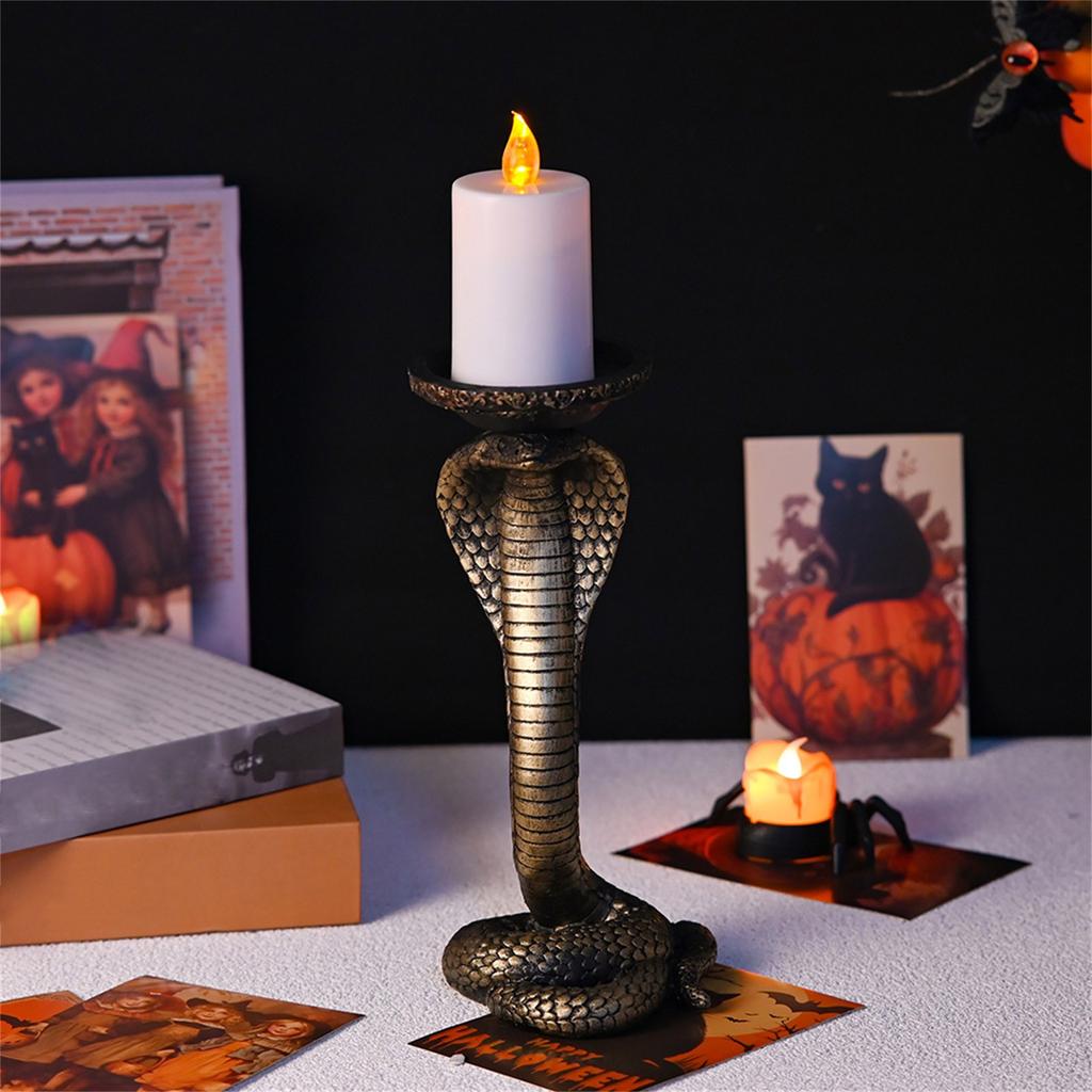 Halloween New Candlestick Ornaments Horror Atmosphere Specter Festival Decoration Candlestick Sculpture Ornaments