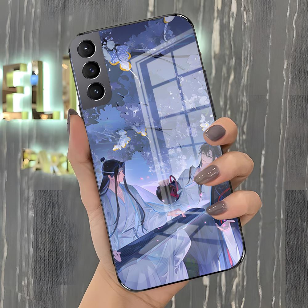 Чехол для телефона Mo Dao Zu Shi для Samsung A25 A13 A33 5G A54 A36 A35 A56 A52 A14 Ударопрочная стеклянная крышка