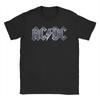 AC Rock Music DC T Shirts Men Women Pure Cotton Awesome T-Shirt Round Neck Heavy Metal Tees Short Sleeve Clothes Plus Size