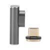 Type C Male To Type C Female Magnetic Adapter 24 Pin 40Gbps Support 4K 8K 60HZ Space Gray 3 In 1