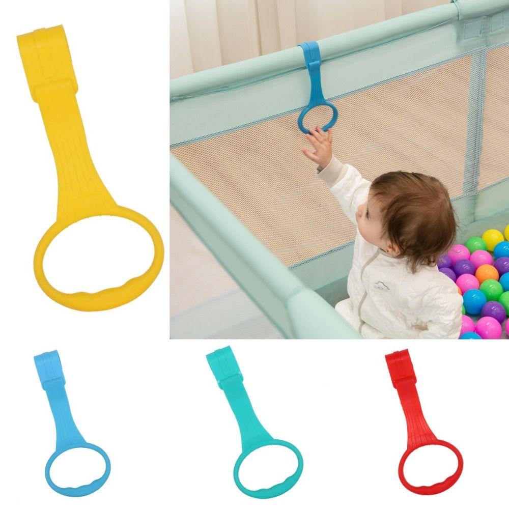 Bed Accessories Baby Pull Ring Plastic Baby Crib Hooks Cute Stroller Toy Ring Toddler