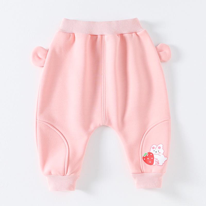 Утепленные зимние детские штаны: Повседневные брюки на бархатной подкладке для мальчиков и девочек