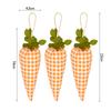 3/1pcs Nov Woven Easter Carrots Ornaments Hanging Pendant for Easter Home Decorations Supplies 2025 Kids Easter Favors Gifts Toy