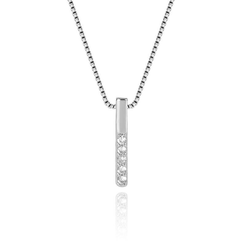 Минималистичное сверкающее бриллиантовое колье на ключицу - Модный подарок для нее