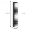 1PC Hot Selling Black Comb for Women Long Hair Pointed Tail Combs Anti-static Wide Tooth Comb for Household and Hairdressing