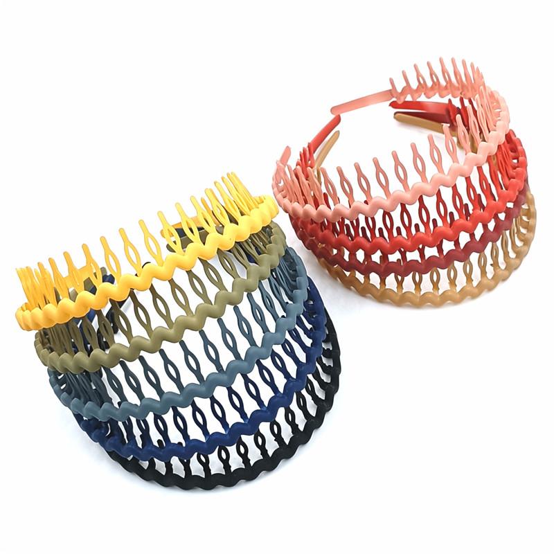 Корейские аксессуары для волос, повязки на голову, обручи для волос, очаровательные, высокого качества для женщин с волнистыми зубами, противоскользящие, для девочек, новые матовые аксессуары для волос