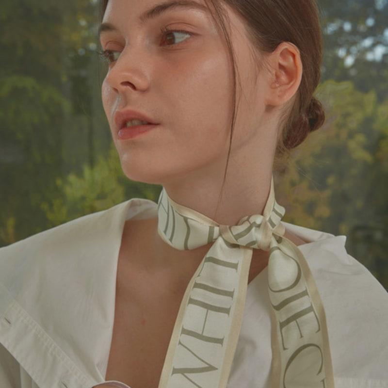 White Project SERENA TWILLY SILK SCARF_2COLOR