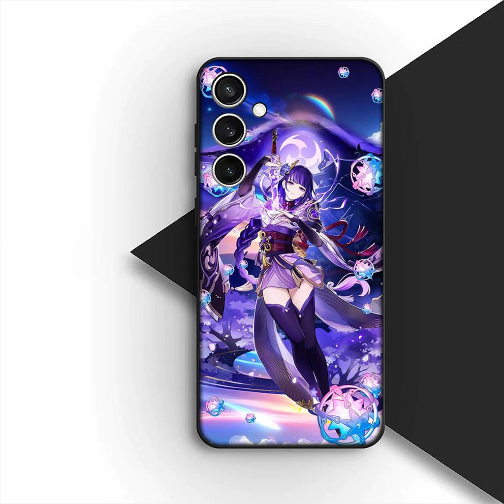 for Motorola Moto G55 G45 G75 G85 G35 Edge 50 30 Fusion 40 NEO Ultra Pro Phone Cover Soft Case Genshin Baal Raiden Shogun Impact