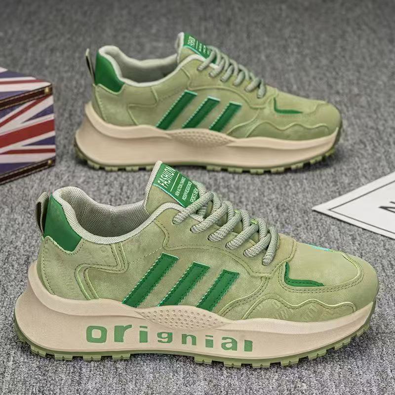 Туфли на платформе для пап 2024 года, осень-зима, новая классическая мода, универсальная, удобная, спортивная, со шнуровкой, трендовая, повседневная обувь