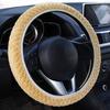 Color Automotive Interior Warm Fur Woolen Winter  Steering Wheel Cover Car Soft Wool  Pearl Velvet