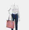 [Pre-Owned] Willow 35 Pebble Grain Zip Lock Long Handle Leather Tote Bag Large - Excellent #73BUES