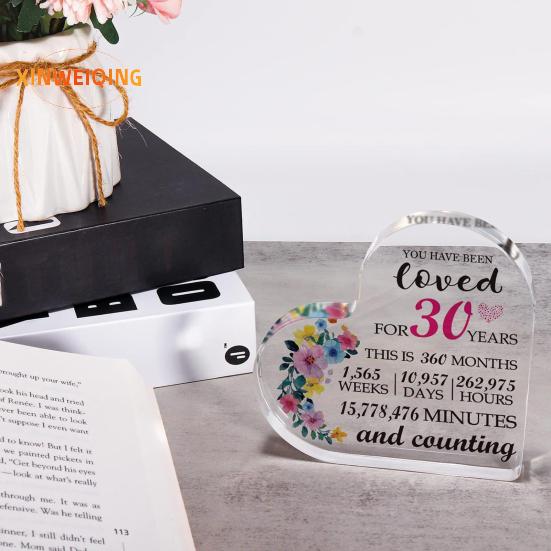 Орнамент в виде сердечка, прозрачный цветочный принт, подарок в виде сердца с гладкими краями, женщина-учитель, коллега, медсестра, доктор, благодарственный подарок