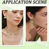 280Pcs 6 Styles Faceted Glass Beads Strands Teardrop Green 5~15x3~10mm Hole: 0.5~2mm