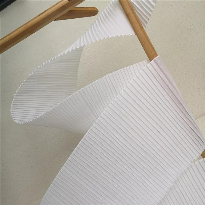 1Meters/lot 23cm Wide Extra Wide White Polyester-cotton Pleated Fold Lace Clothing Skirt Hem Lace Accessories Decorative Fabric