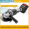 High Power Electric Angle Grinder Portable Handheld Cutting Machine Rechargeable Multifunctional Polishing Machine