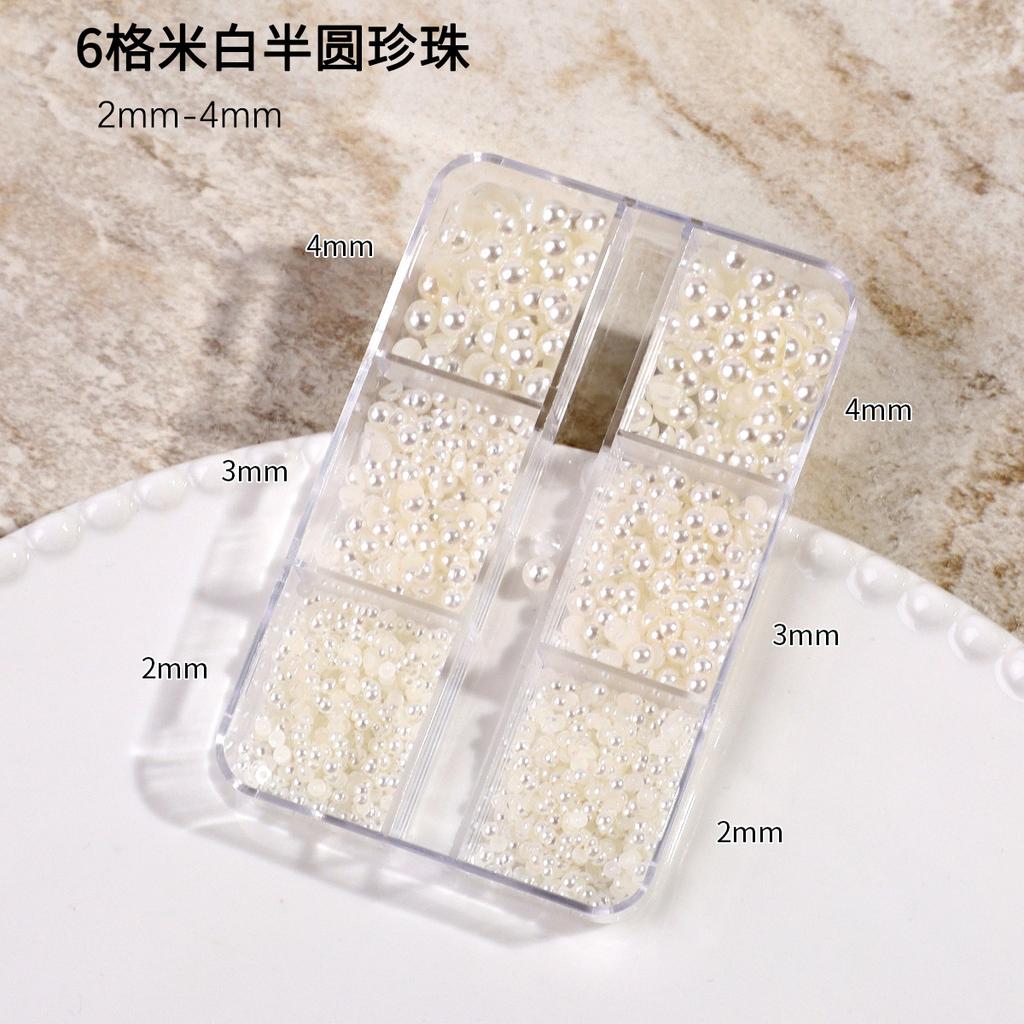 Японский маникюр с плоским дном, Чисто-бежевый жемчужный, Полукруглый, Полнокруглый хайлайт, Не отслаивается, Не выцветает, Аксессуары для ногтей