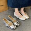 Плоская подошва, не утомляющая ноги, повседневные туфли-лодочки с мелким вырезом, женские модели 2025 года, новые популярные летние женские модели, легкие и нескользящие, на одной педали