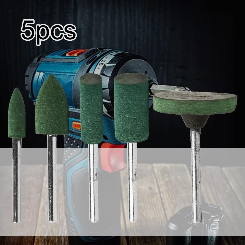 Резиновые шлифовальные головки 5 шт./набор для полировки нефрита