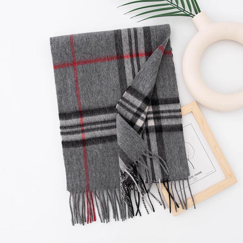 Premium British Plaid 100% Wool Scarf & Shawl