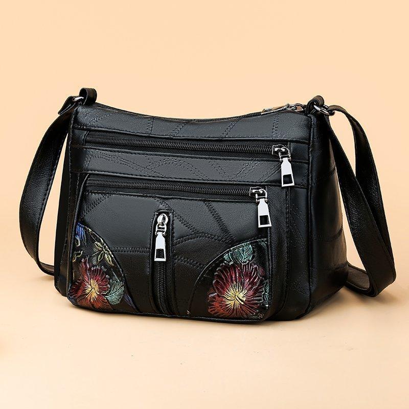 Soft Texture Women's Bag New Bag Women's Fashion Atmosphere Shoulder Bag Versatile Messenger Mother Bag Large Capacity