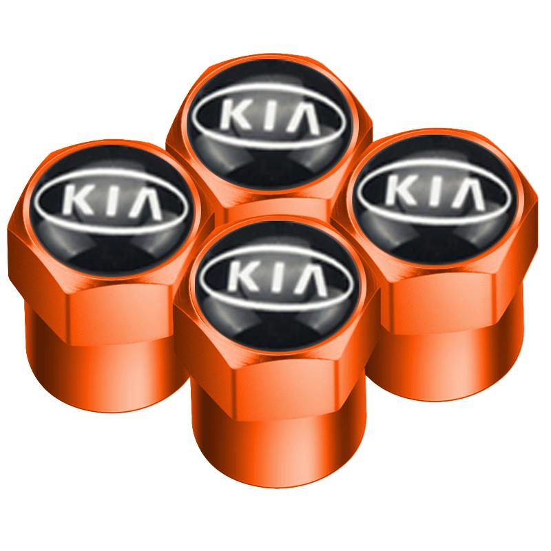 ANIE7 4pcs Car Wheel Tire Valve Caps Dust Accessories For KIA Sportage Rio Ceed Picanto K5 K9 Sorento auto Accessories styling