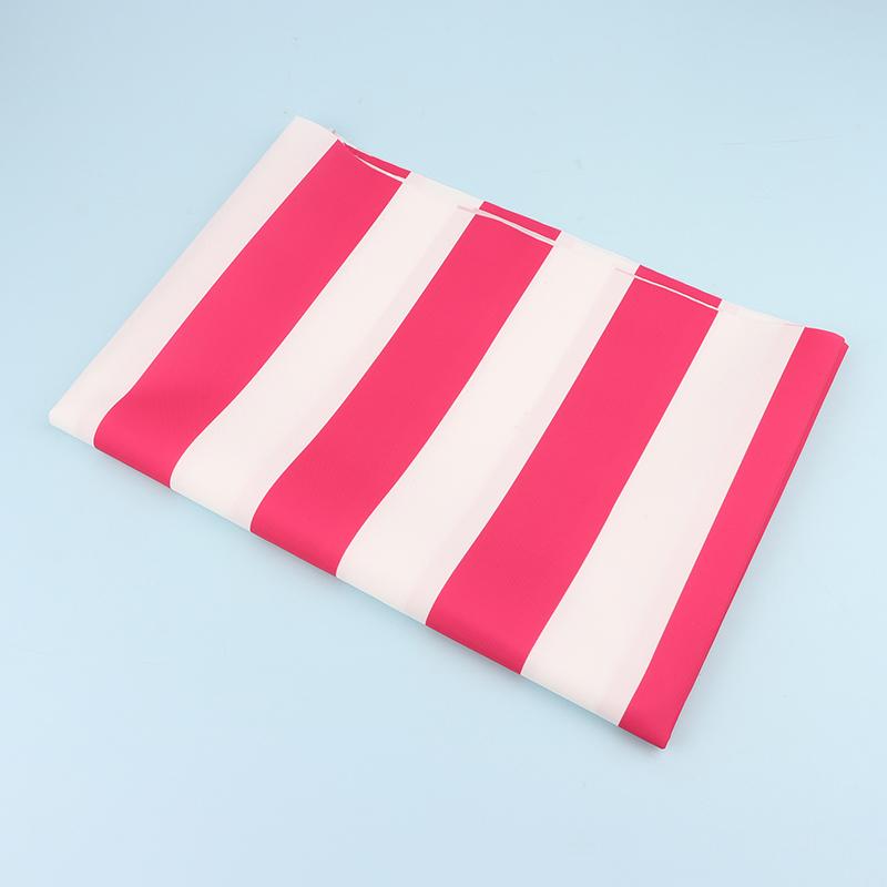 420D Striped Print Oxford Fabric Waterproof Fabric Canopy Tent Umbrella Cloth Pu Coated 50X150Cm Sunshade