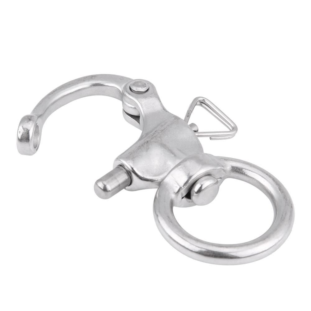 2Pcs Split Ring Pin Snap Shackle Round Brace Ring Useful Tool Round Ring Shackle Camera Straps
