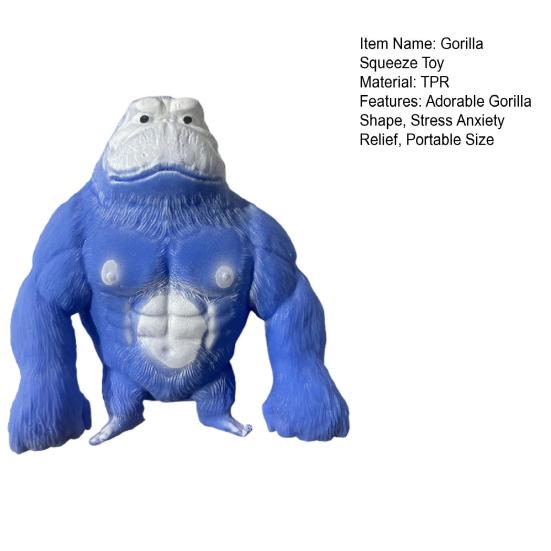 Simulation Gorilla Squeeze Toy Anxiety Stress Relief Monkey Pinch Sensory Toy Kids
