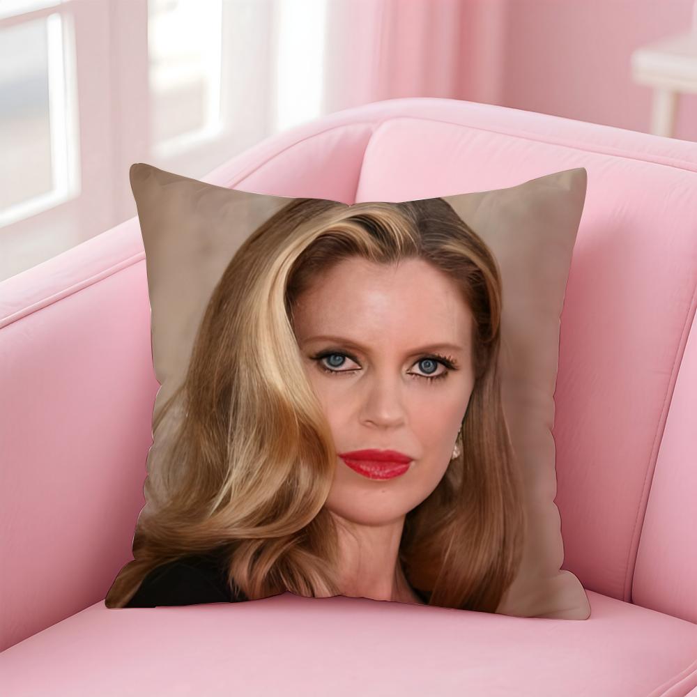 KKristin Bauer van Straten Cushion Cover Pillow Case Soft Friendly Fabric Concealed Zipper