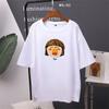 Kwaii Face Printed T Shirt Colorful Women Oversized Cotton Summer Tees Soft Female Jumper Top