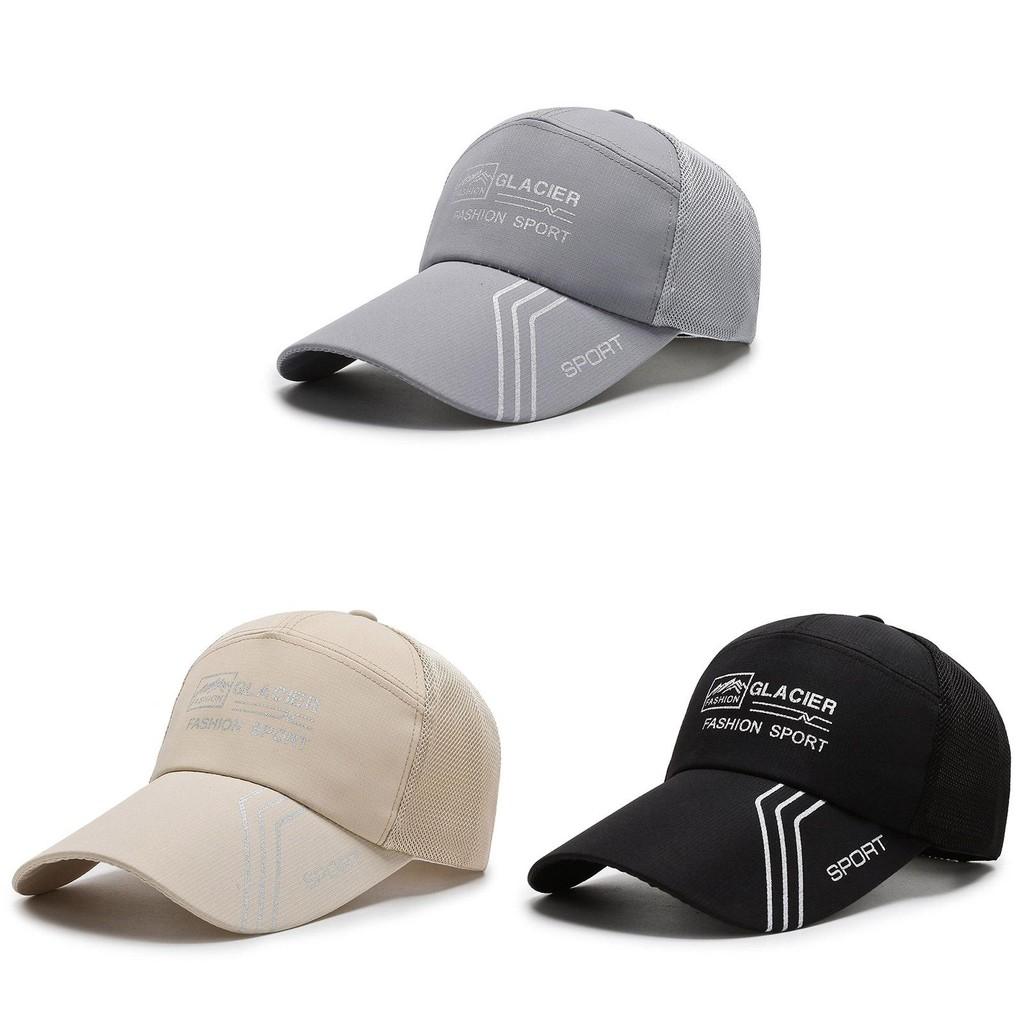 Glacier Printing Letter Baseball Cap Uv Protection Outdoor Breathable Hat Gift