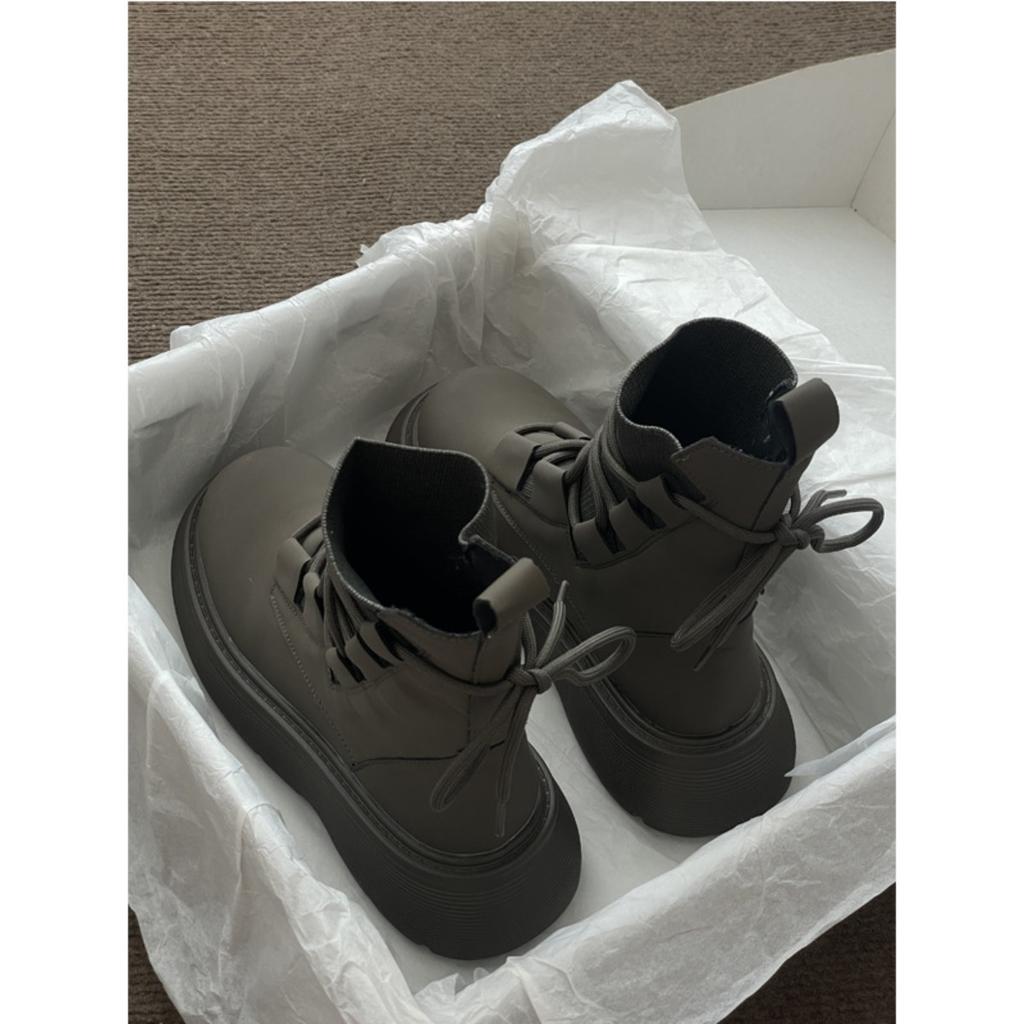 Ботинки Мартина, Обувь на толстой подошве, Обувь, увеличивающая рост, Обувь на шнуровке, Нескользящая обувь, Теплая обувь, Повседневная обувь, Высокие ботинки