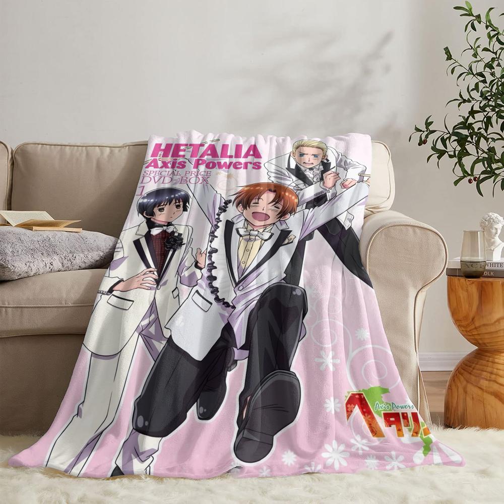 H-Hetalia Державы Оси Мягкий Фланелевый Плед Летнее Одеяло Легкое Уютное Одеяло для Сна на Диван Кровать Путешествия