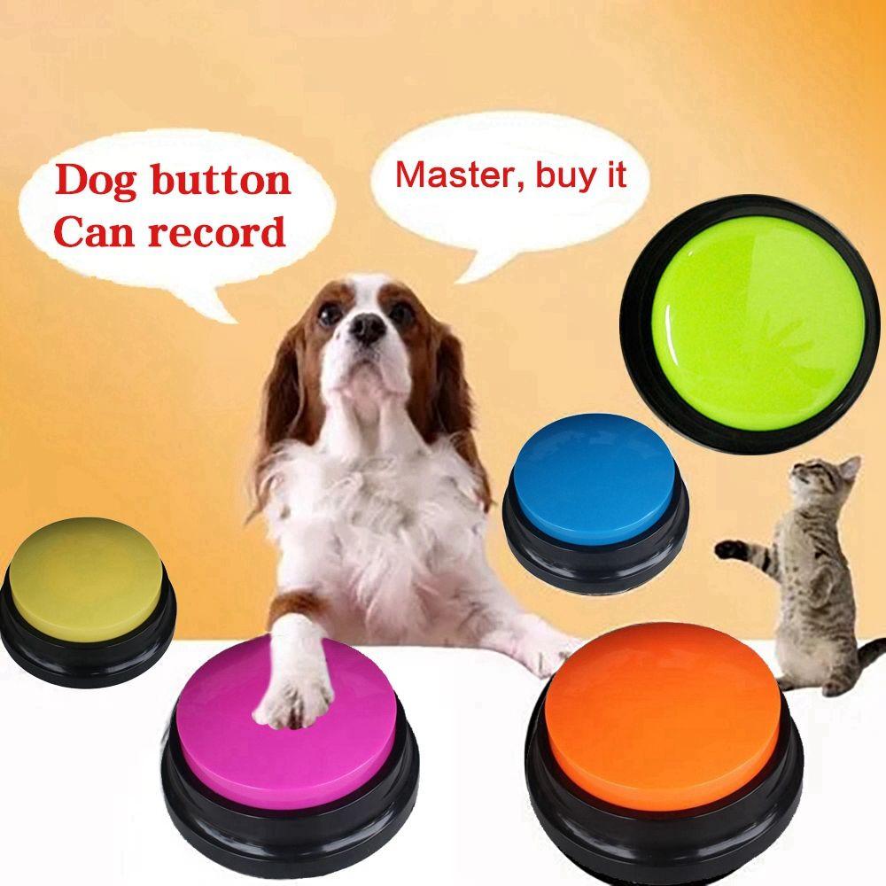 Noise Makers Voice Recording Sound Button Answering Buttons Dog Toys Talking Button Recording Toy