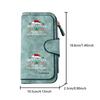 Christmas Tree Gingerbread Man Men's Large Capacity Wallet with Business Card Slot and Cash Pocket, Suitable for Formal Occasions and Office Use,