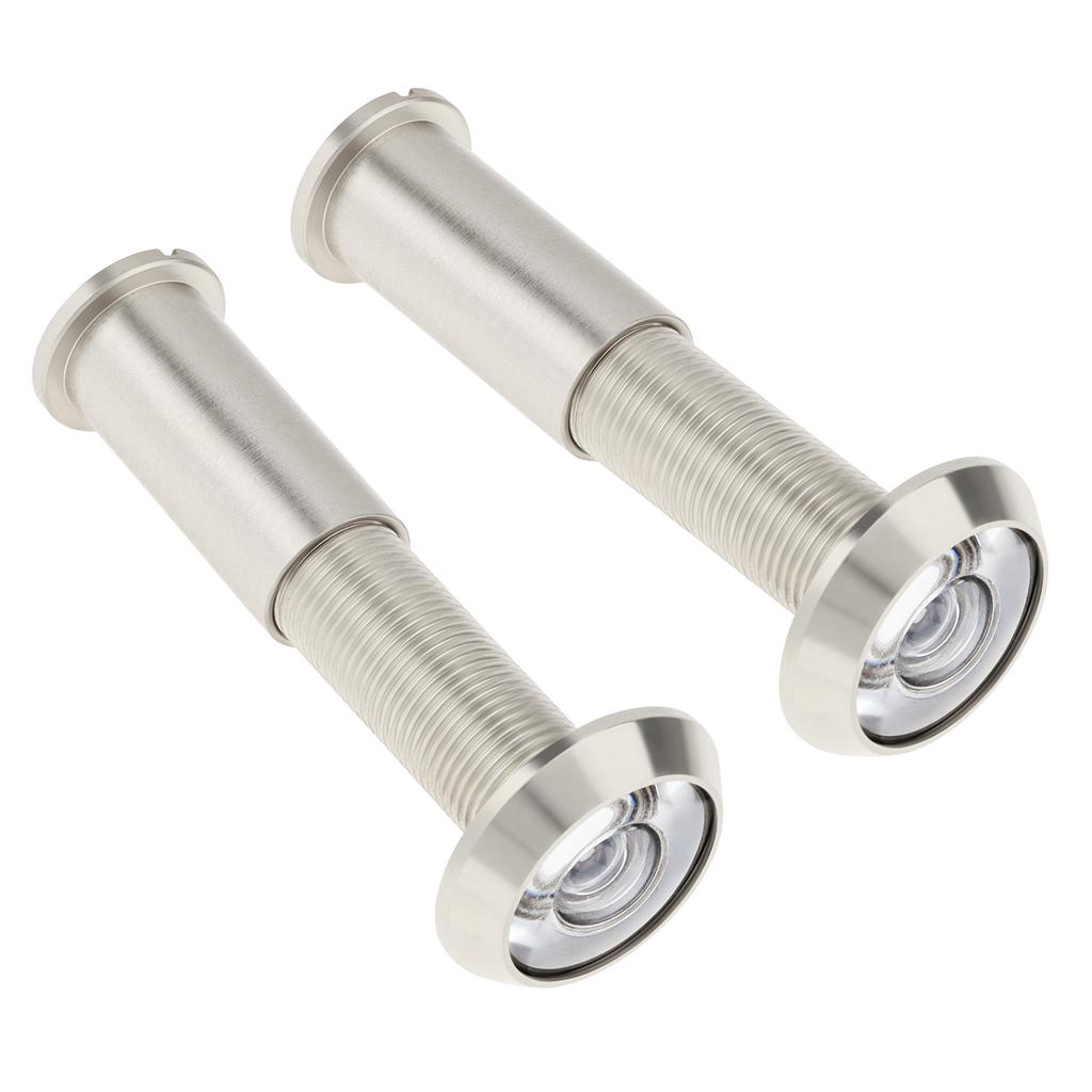 Цельная латунь 2 шт. 14 мм Дверной глазок 180 градусов Широкоугольный HD Оптическое стекло Объектив Сверхпрочный Конфиденциальность Безопасность Универсальный