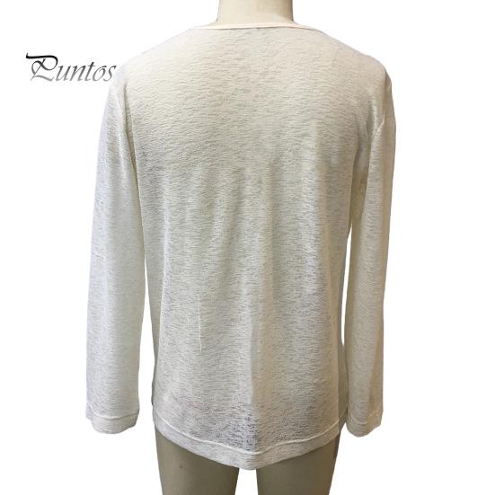 Мужская рубашка с круглым вырезом и длинным рукавом, однотонный дизайн, мягкая дышащая свободная посадка, повседневная спортивная рубашка для фитнеса, повседневная одежда