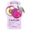 I'm Plum, Glowing Beauty Mask Sheet, 1 Sheet, 21g (0.74oz)