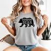 Mama Bear Motherhood Family Unisexs Graphic Tee Floral Design