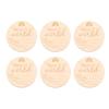 6PCS Wooden Milestone Cards Baby Growth Monthly Milestone Photo Cards with Hello World Sign for