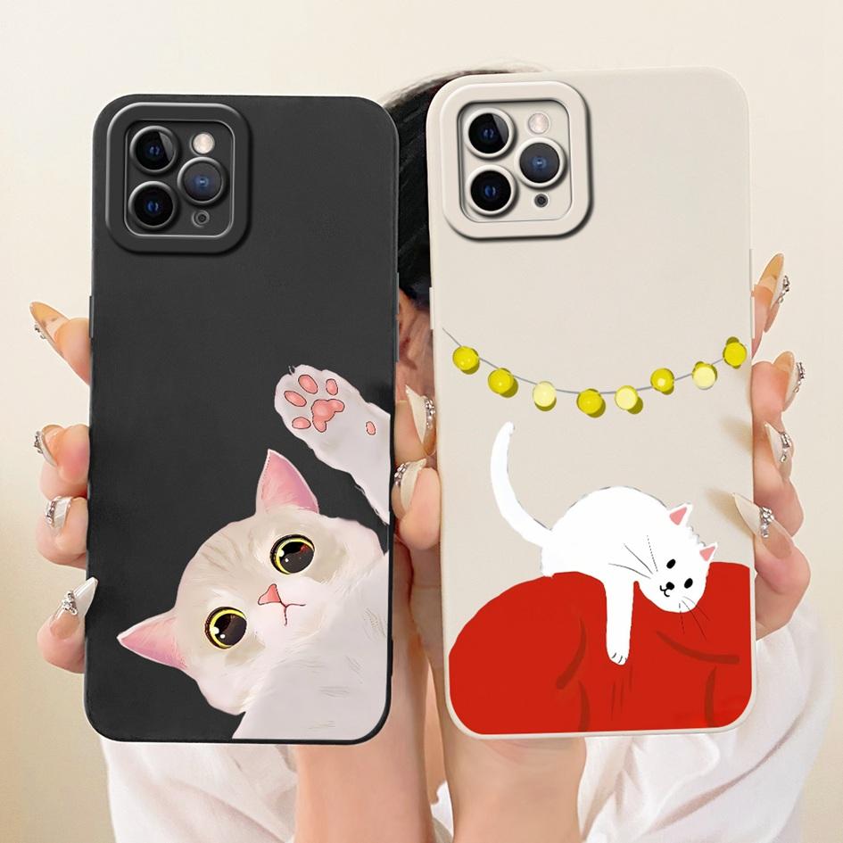 Чехол для iPhone 11 Pro Max Новый Милый Мультяшный Кролик Кошка Мягкий Конфетный Силиконовый Ударопрочный Чехол Для iPhone 11 Pro iPhone11 ТПУ Оболочка