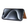 For iPhone 16 Pro Max Card Holder PU Leather+TPU Kicsktand Phone Cover