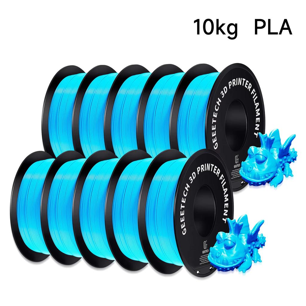 Geeetech 10 Rolls PLA Filament Plastic For 3D Filament 1KG/roll 1.75mm 100% Filament,Tangle-Free,Vacuum Packaging Fast Ship