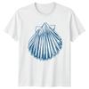 Scallop Shell Seashells Animal Mens T-Shirt Womens Tee Graphic Unisex