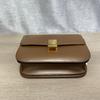 [Pre-Owned] Classic Box Gold Buckle Polished Calfskin Tofu Square Crossbody Shoulder Bag Medium - Very Good #11PXVQE