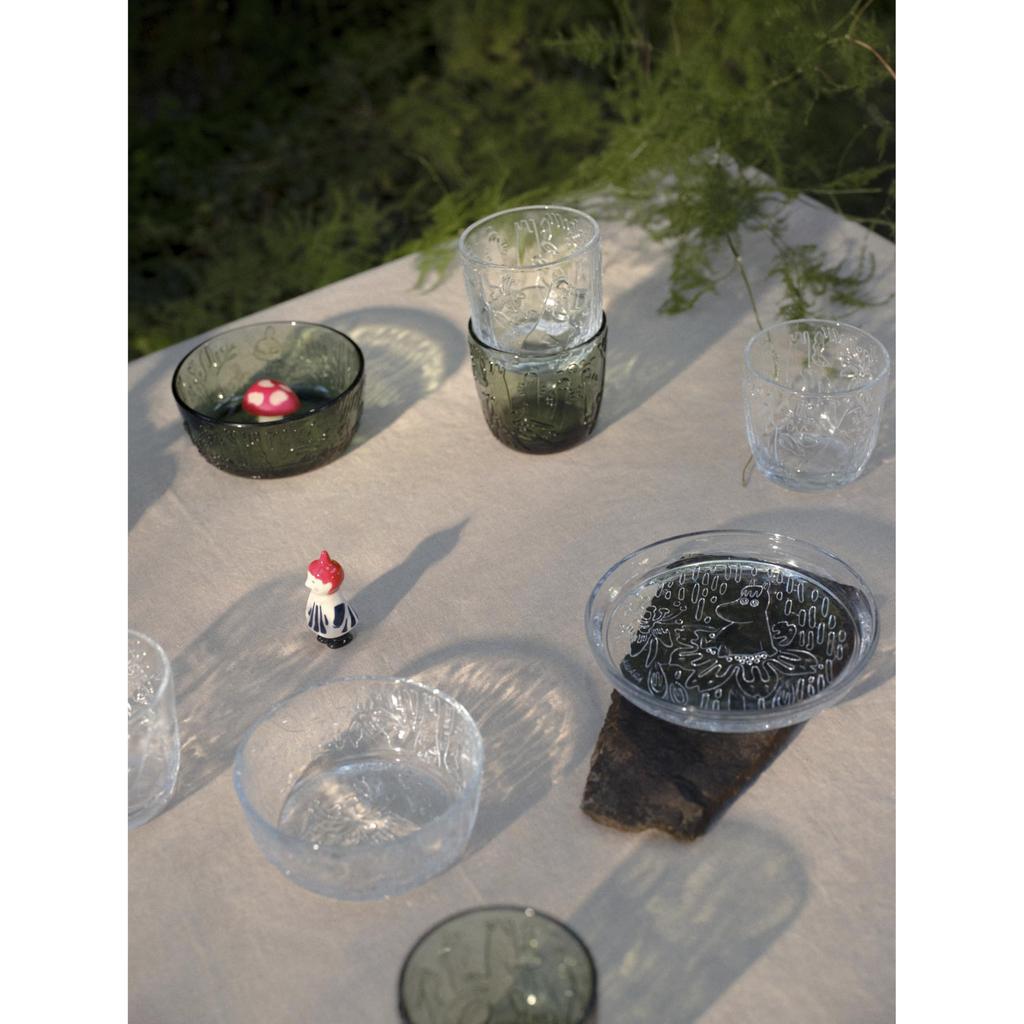 Moomin by ARABIA Glassware Collection Moomin 1070869 [Officially Imported] Bowl/Plate, 12cm, Approx. 350ml, Clear, Tableware, Arabia,